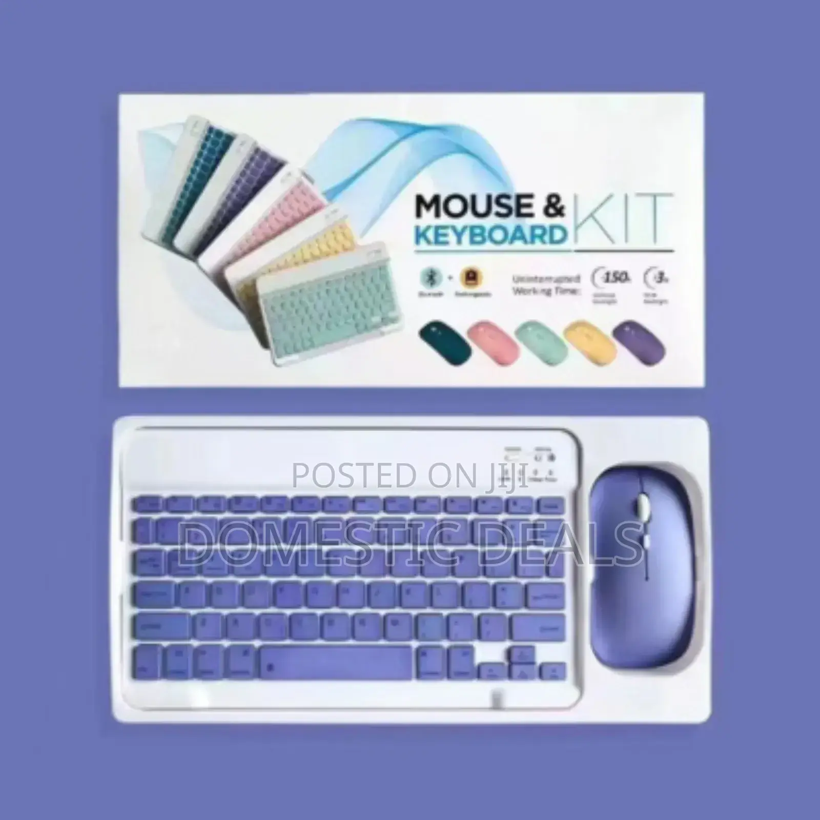 Wireless Mouse Keyboard Kit/ Black Lighting Keyboard