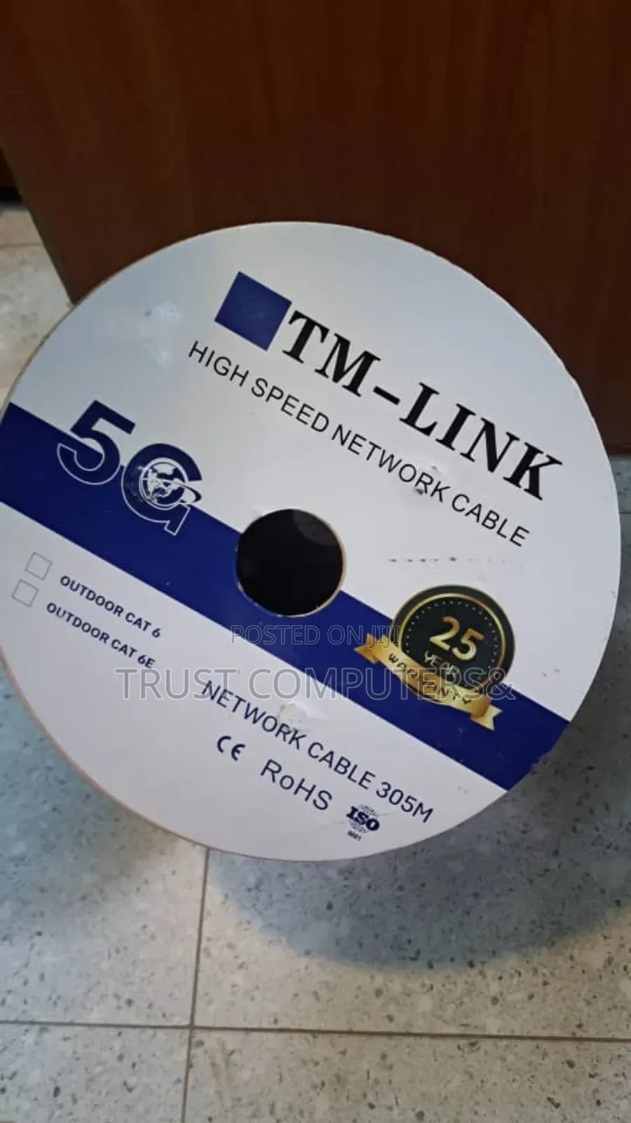 Tm-Link High-Speed Network Cable, Specifically an Outdoor Cat6 Cable