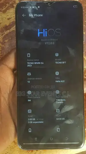 Tecno Spark Go 2023 64 GB Black