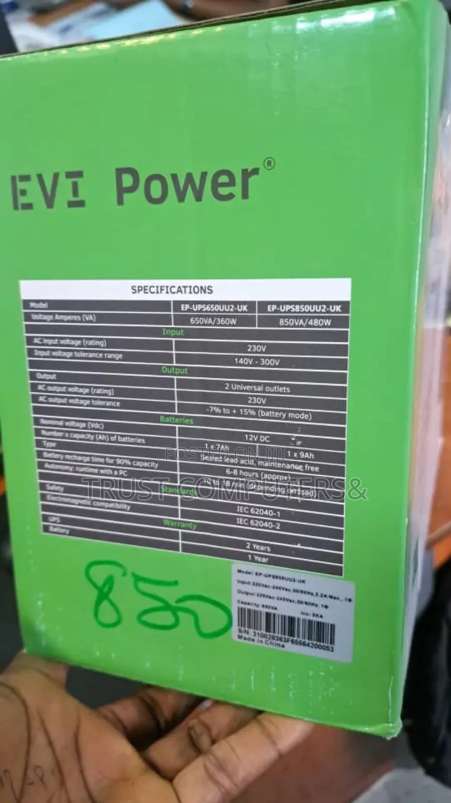 Evi Power Uninterruptible Power Supply (Ups)