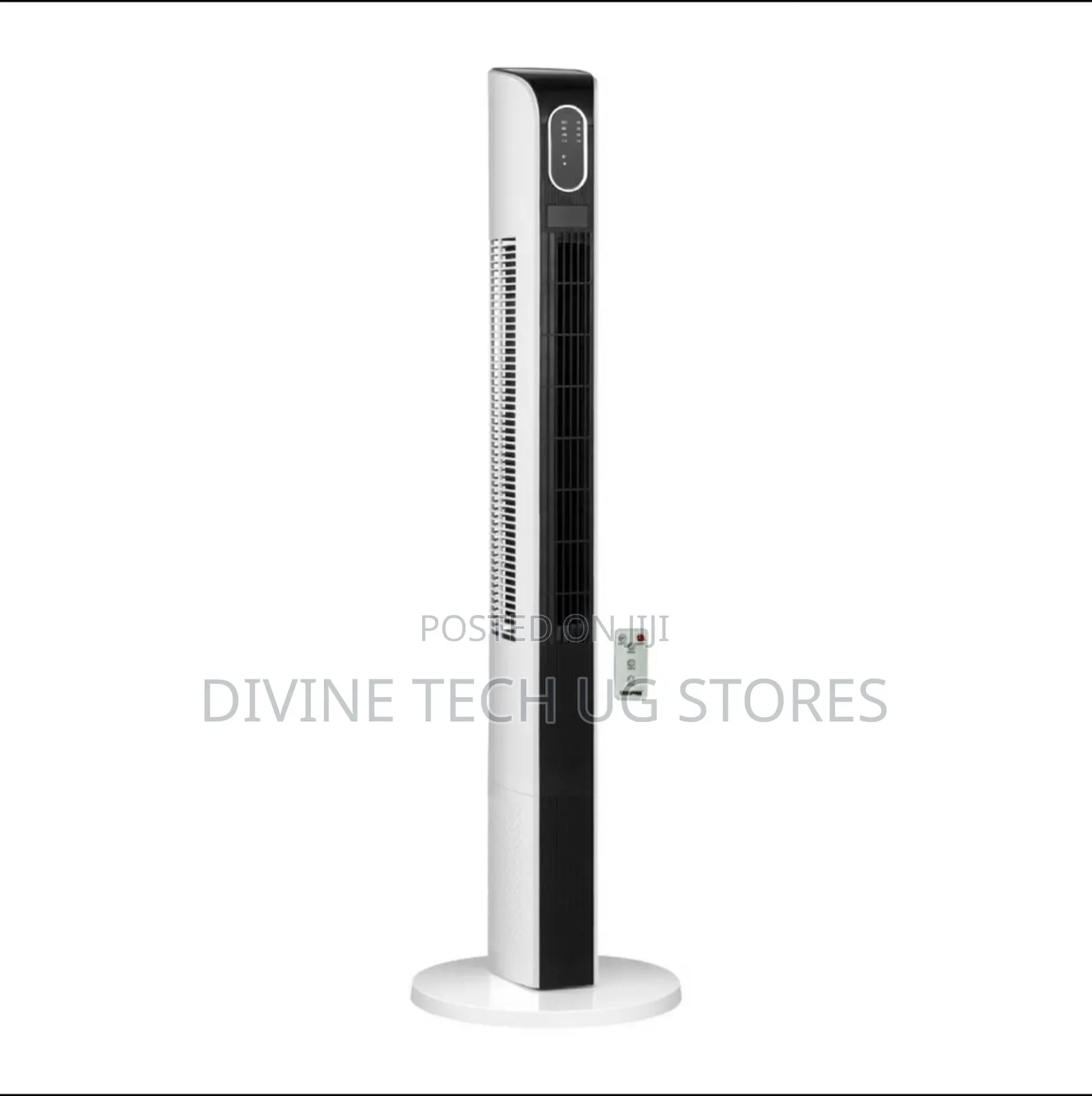 Geepas Digital Portable Tower Fan - White and Black
