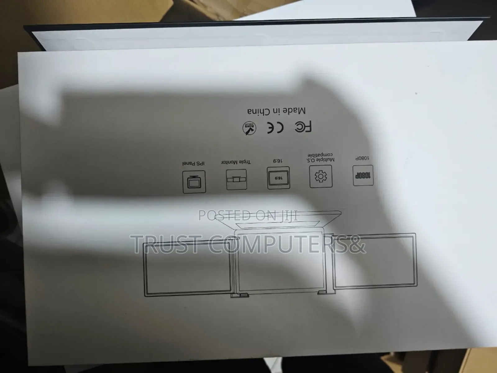 Portable Tri-Screen Monitor