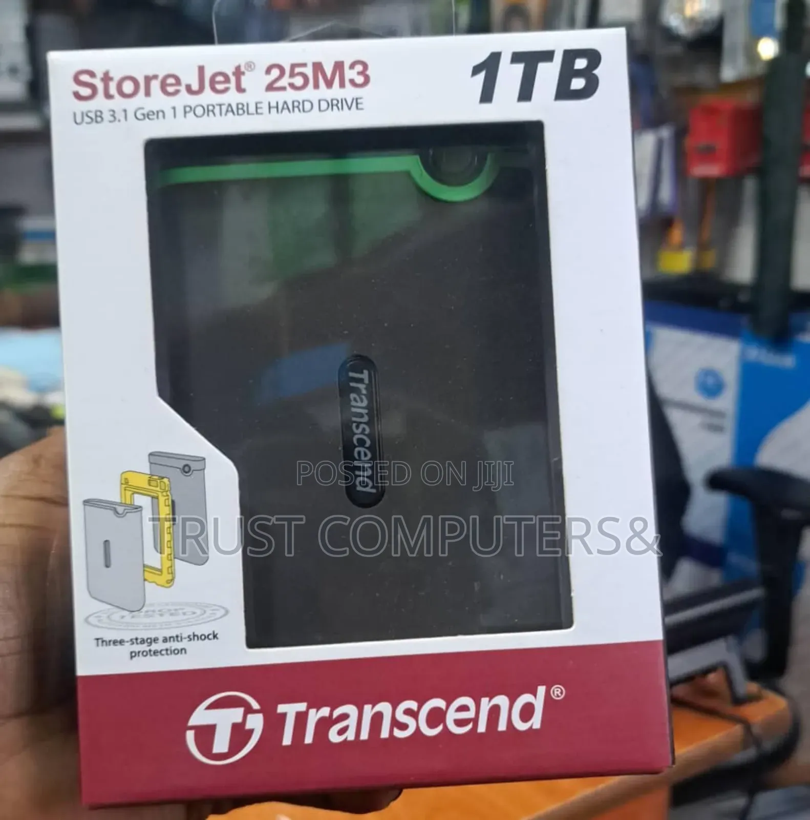 Transcend Storejet 25m3 1tb Portable Hard Drive.