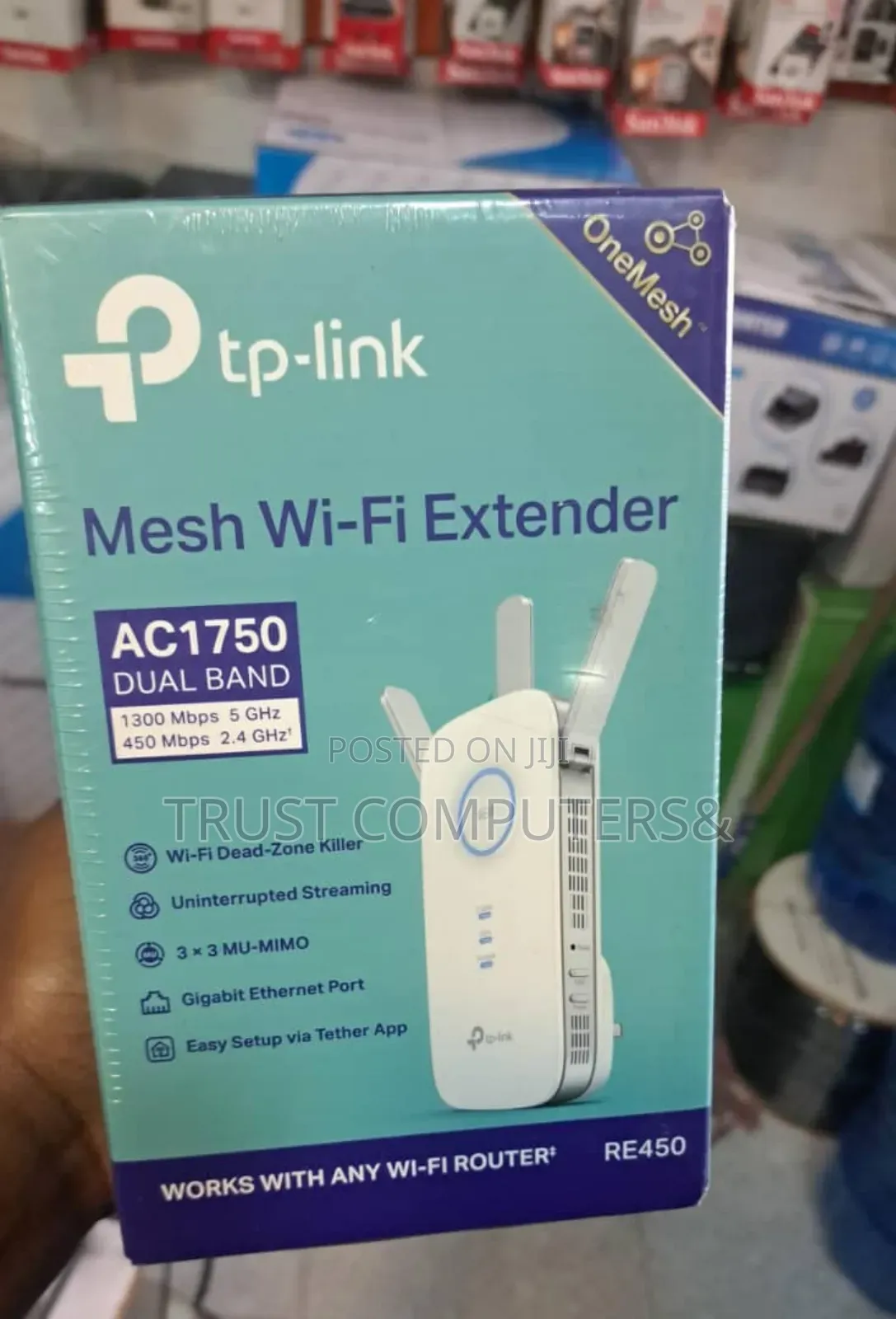 Tp-Link Ac1750 Mesh Wi-Fi Extender, Model Re450.