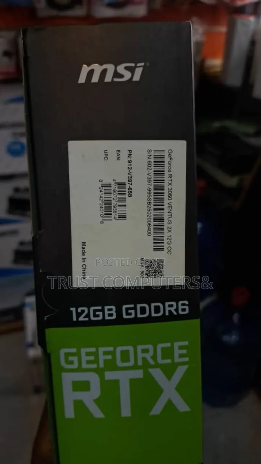 Msi Geforce RTX 3060 Ventus 2x Oc Graphics Card.