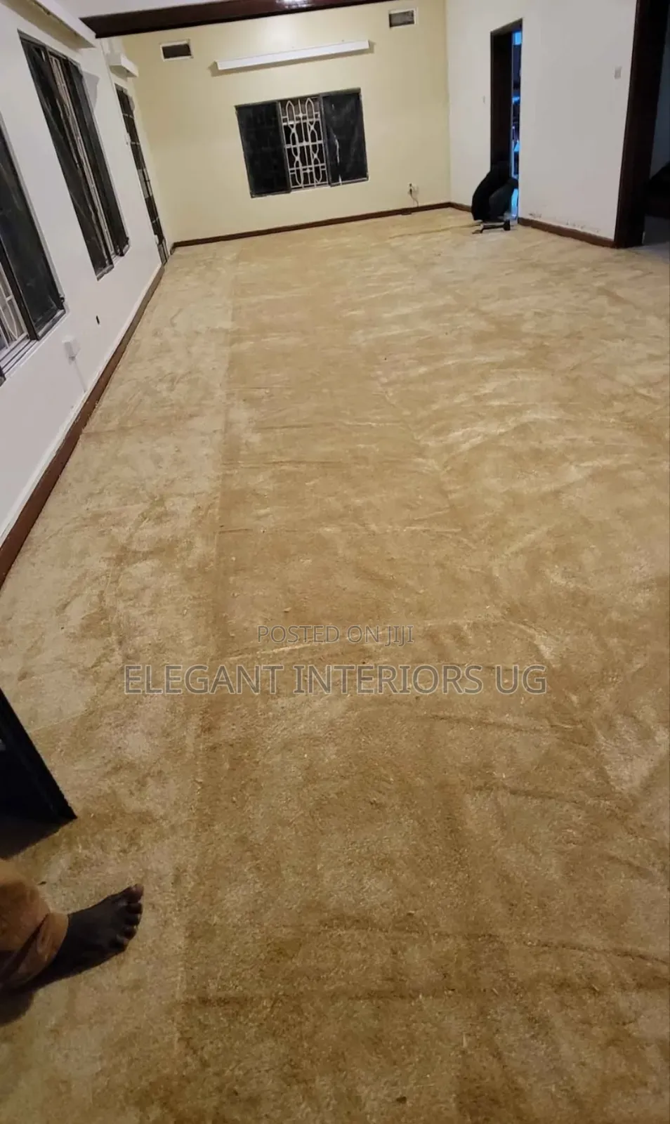 Gold Floor Office Carpets in Fluffy Format