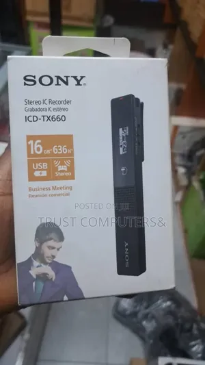 Sony Icd-Tx660 Stereo Ic Recorder.