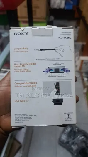 Sony Icd-Tx660 Stereo Ic Recorder.