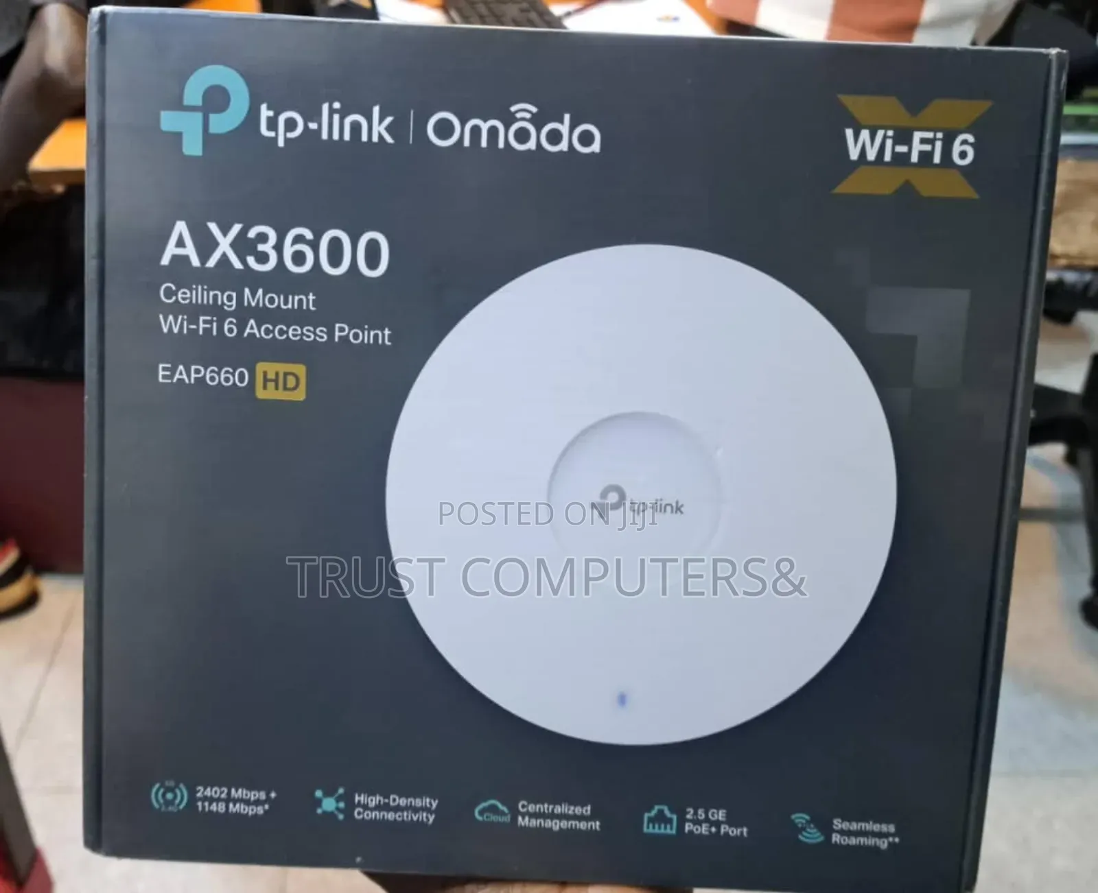 Tp-Link Omada Eap660 Hd Ax3600 Ceiling Mount Wi-Fi 6 Access Point.