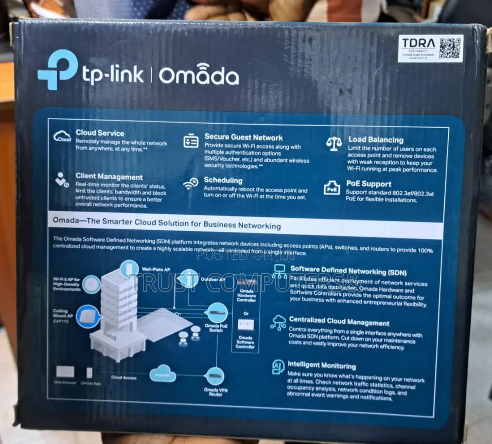 Tp-Link Omada Eap115 300mbps Wireless N Ceiling Mount Access Point.