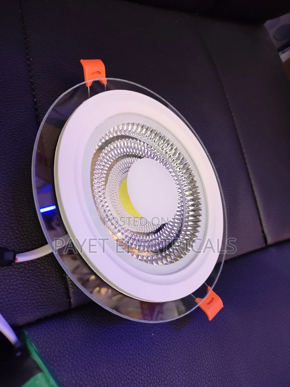 12watts Glass Panel Light With 3colours