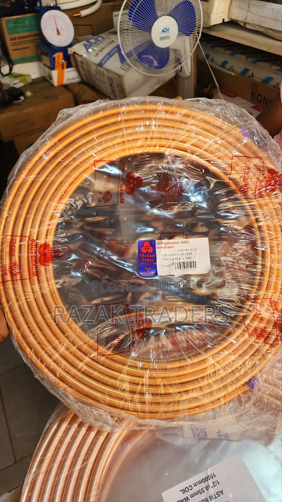 Refrigeration Copper Tubes 3/8 Makshal Original