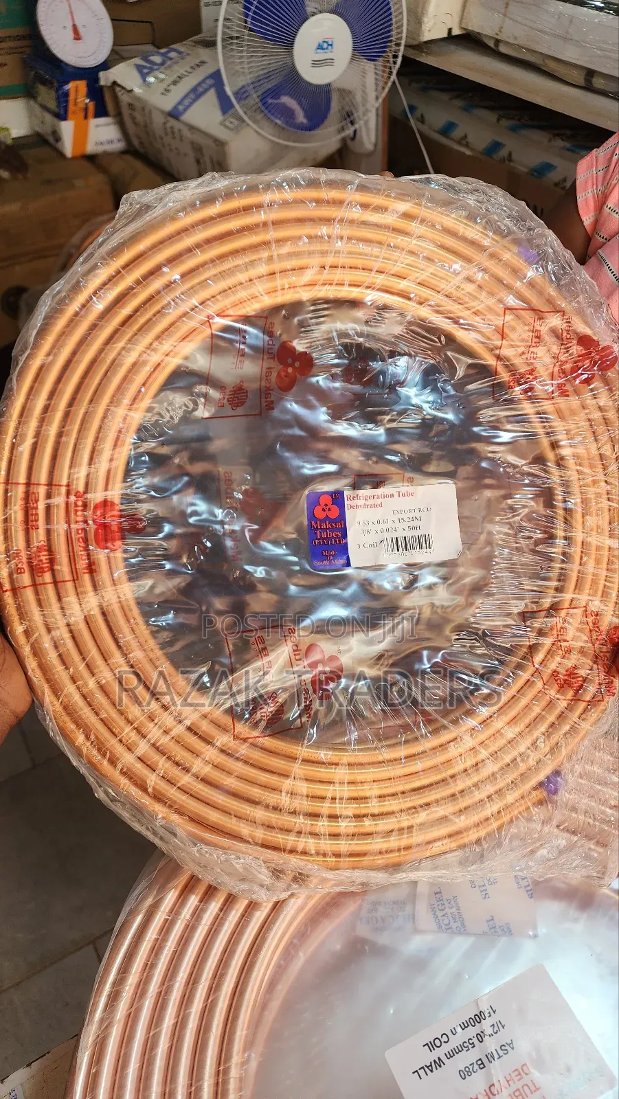 Refrigeration Copper Tubes 3/8 Makshal Original