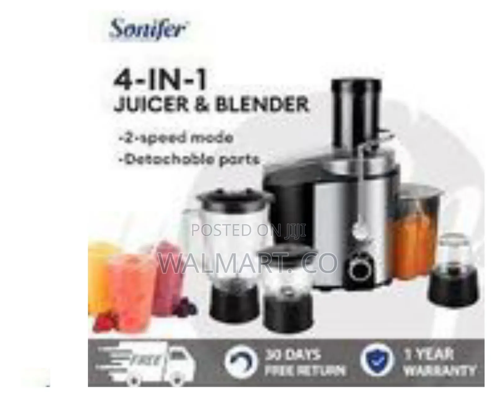 Sonifer 4 in 1 Blender and Juicer Extractor With Grinder and Chopper