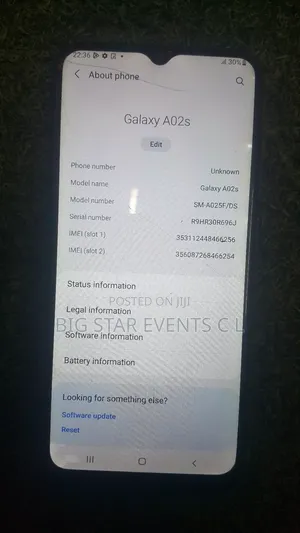Samsung Galaxy A02S 64 GB Black