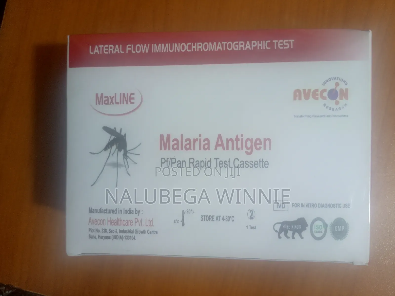 Malaria Testing Strips Pf/Pan