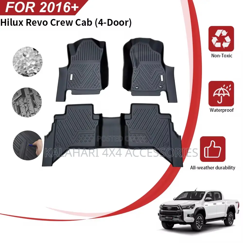 5d Floor Mats /Carpets Hilux 2016+