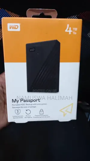 Wd My Passport Portable Hard Drive.