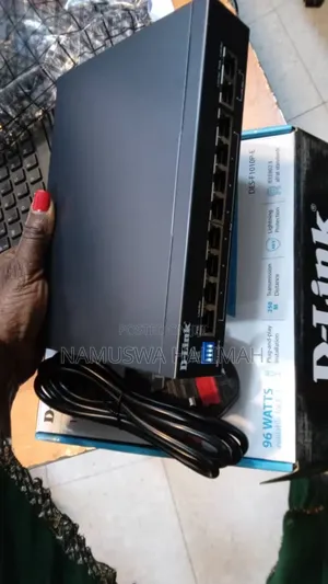 D-Link Des-F1010p-E 10-Port 10/100 Long Range Poe+ Surveillance Switch