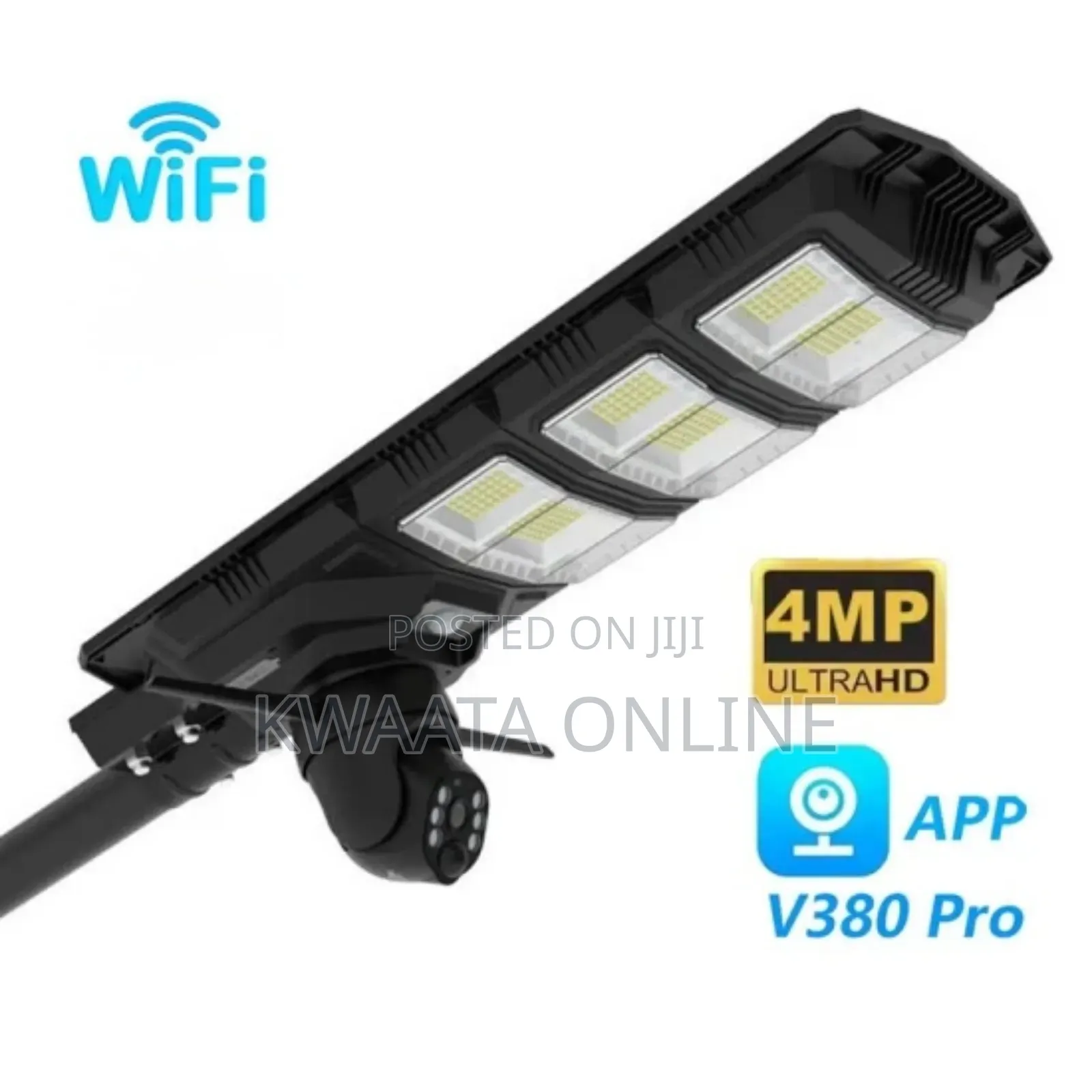 2 In1 Ai Wi-Fi Solar Camera +Street Solar Floodlight- 450w