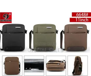 Denggao 1 Piece of 11 Inch Small Canvas Messenger Bag for Men Medium