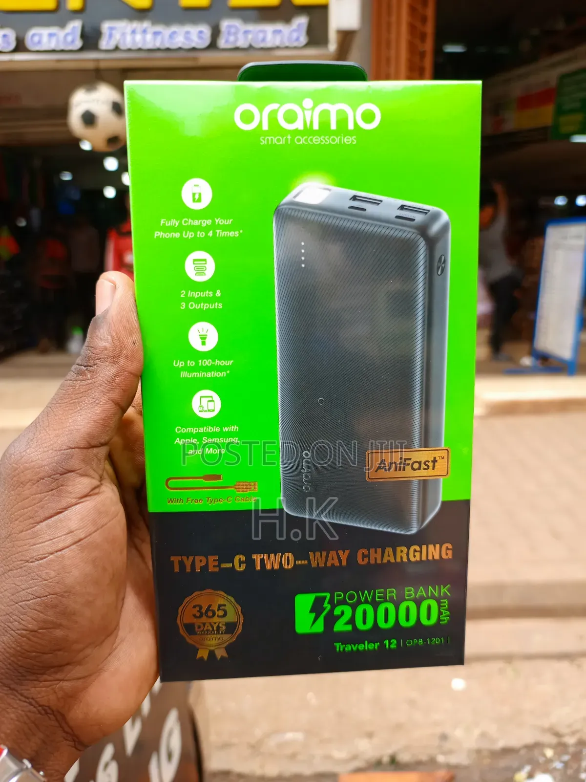 Oraimo Traveler 12 (Opb-1201i) Power Bank.