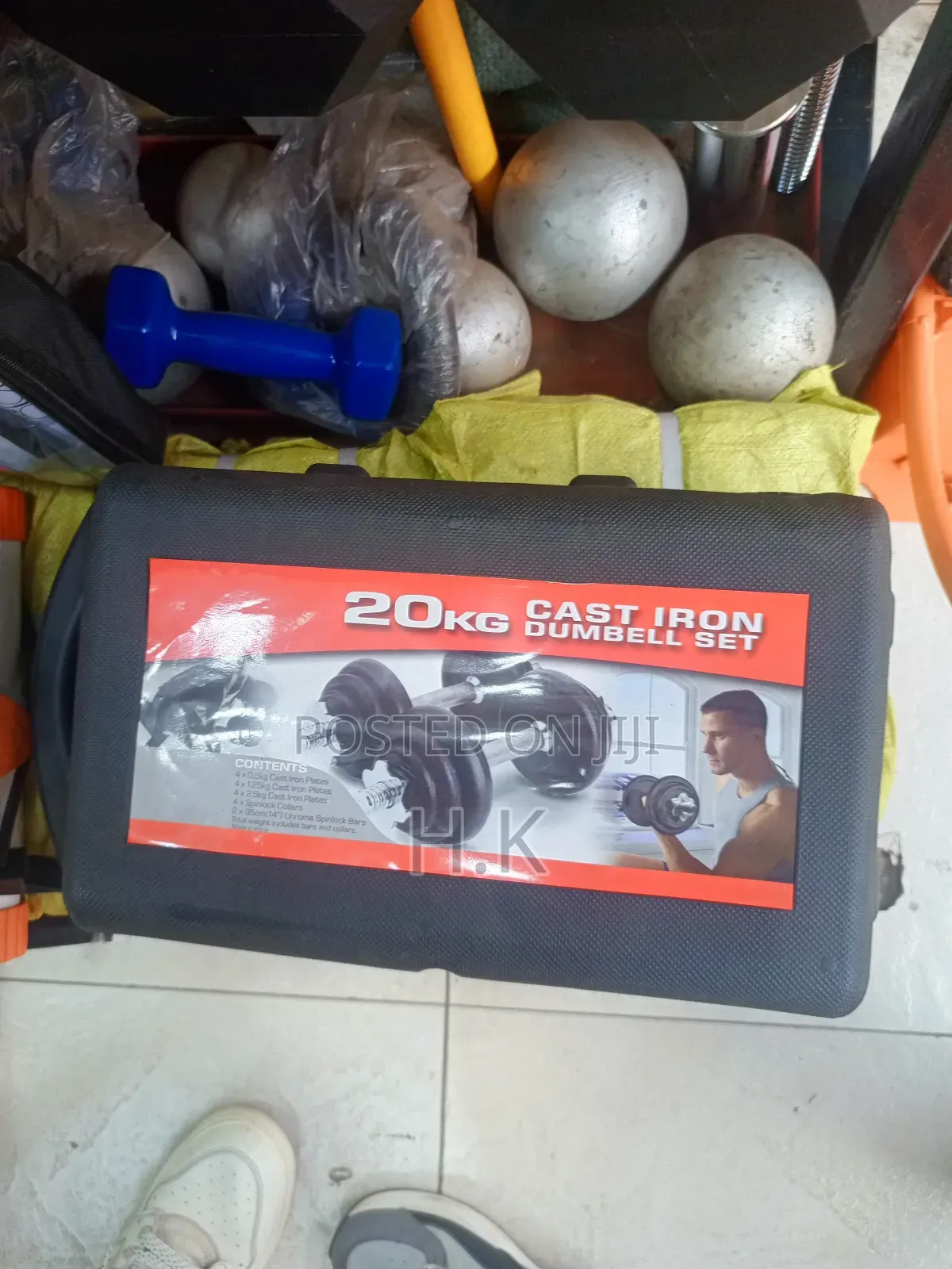 20kg Cast Iron Dumbbell Set.
