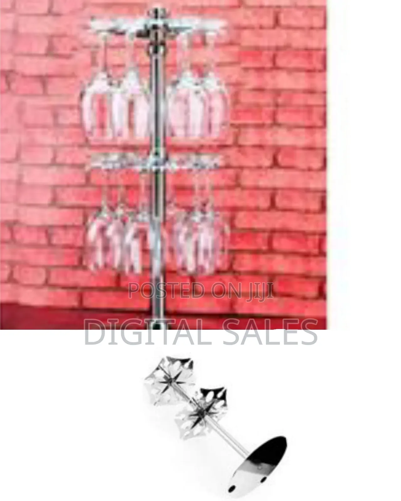 Countertop Rotating 12 Wine Glass Holder Drying Rack Stand Storage