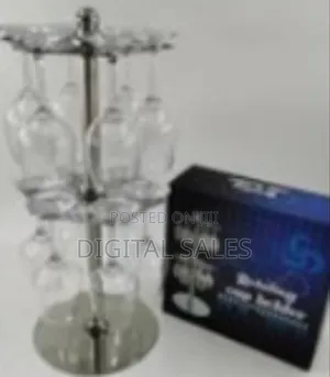 Countertop Rotating 12 Wine Glass Holder Drying Rack Stand Storage