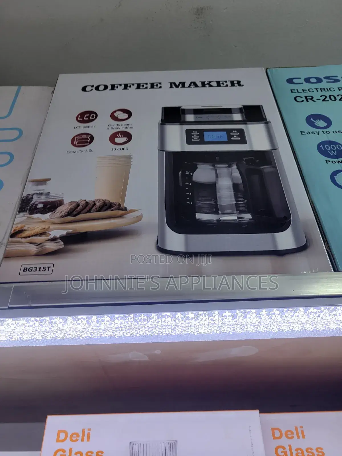 Bg315t Coffee Maker With Built-in Grinder – 1.0l, 10 Cups
