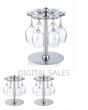 Countertop Rotating 6 Wine Glass