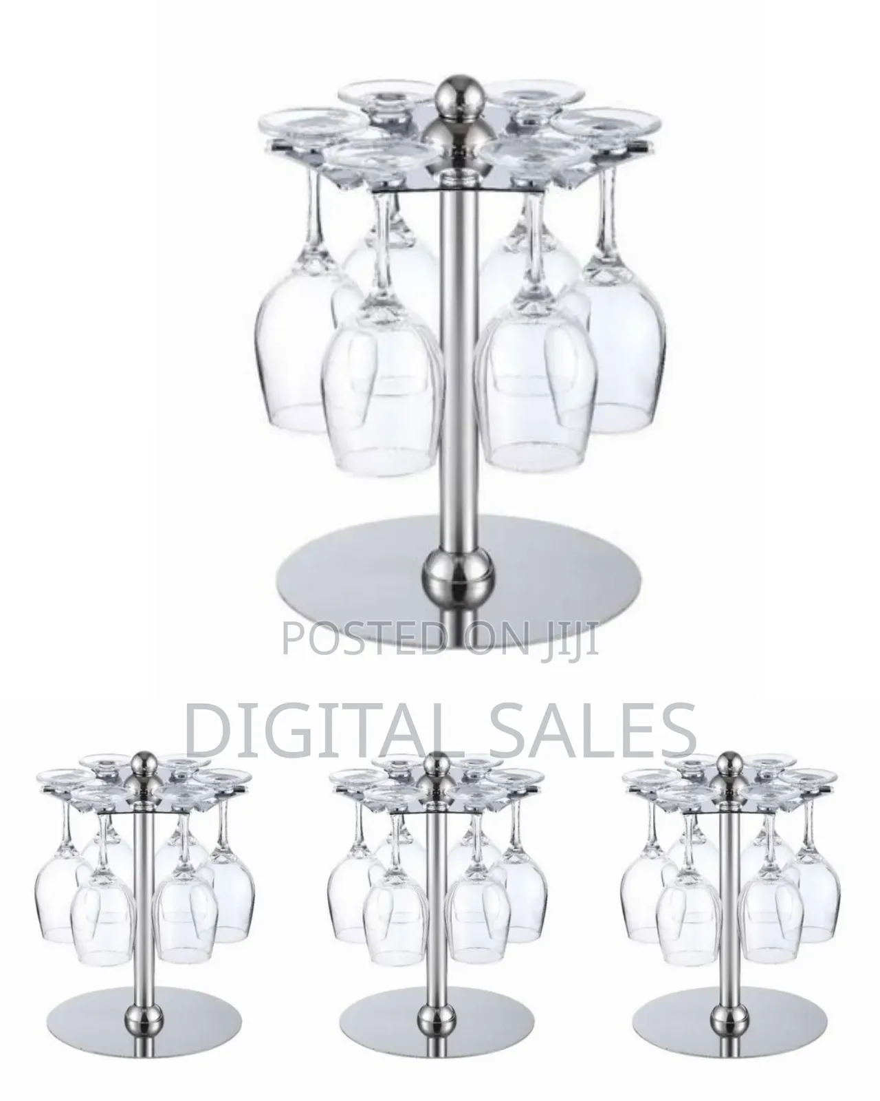 Countertop Rotating 6 Wine Glass