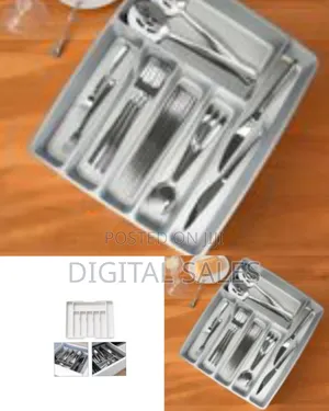 Large Silverware Drawer Organizer, Expandable Utensil Tray for Kitchen