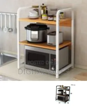 Microwave Oven Rack Kitchen Shelves Landing Multi-layer Storage