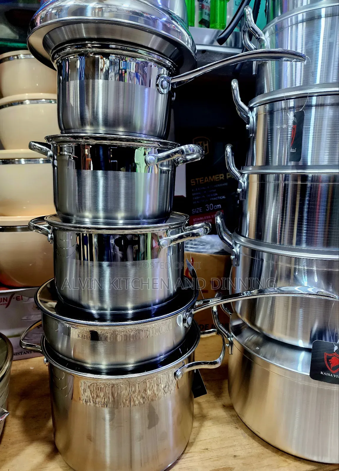 Stainless Steel Cook Ware Set.