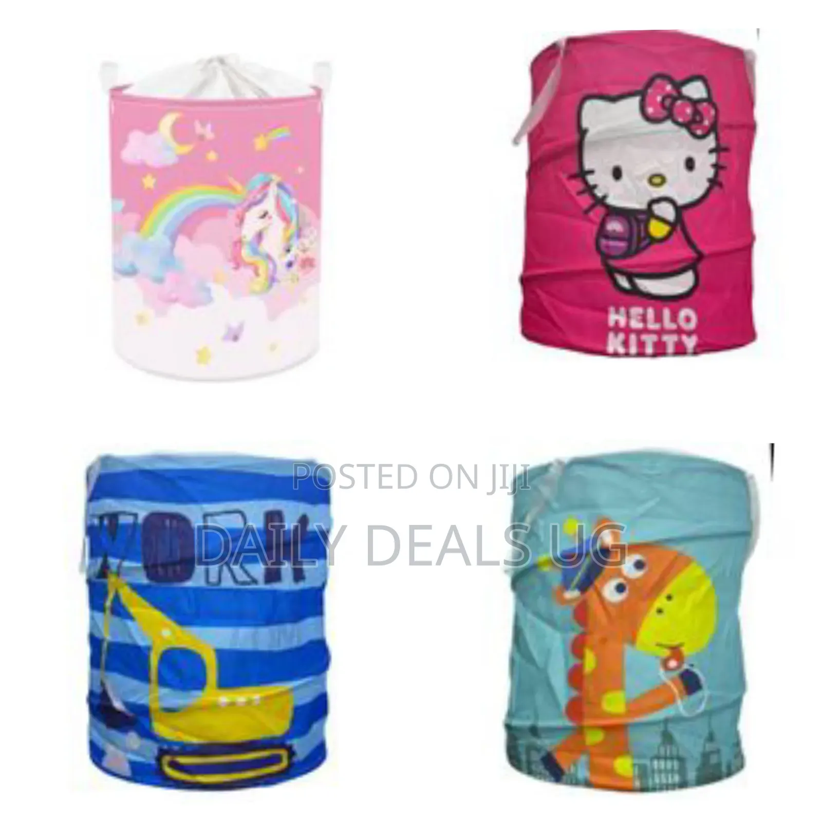 45lkids Collapsible Round Waterproof Laundry Hamper, Baby Laundry