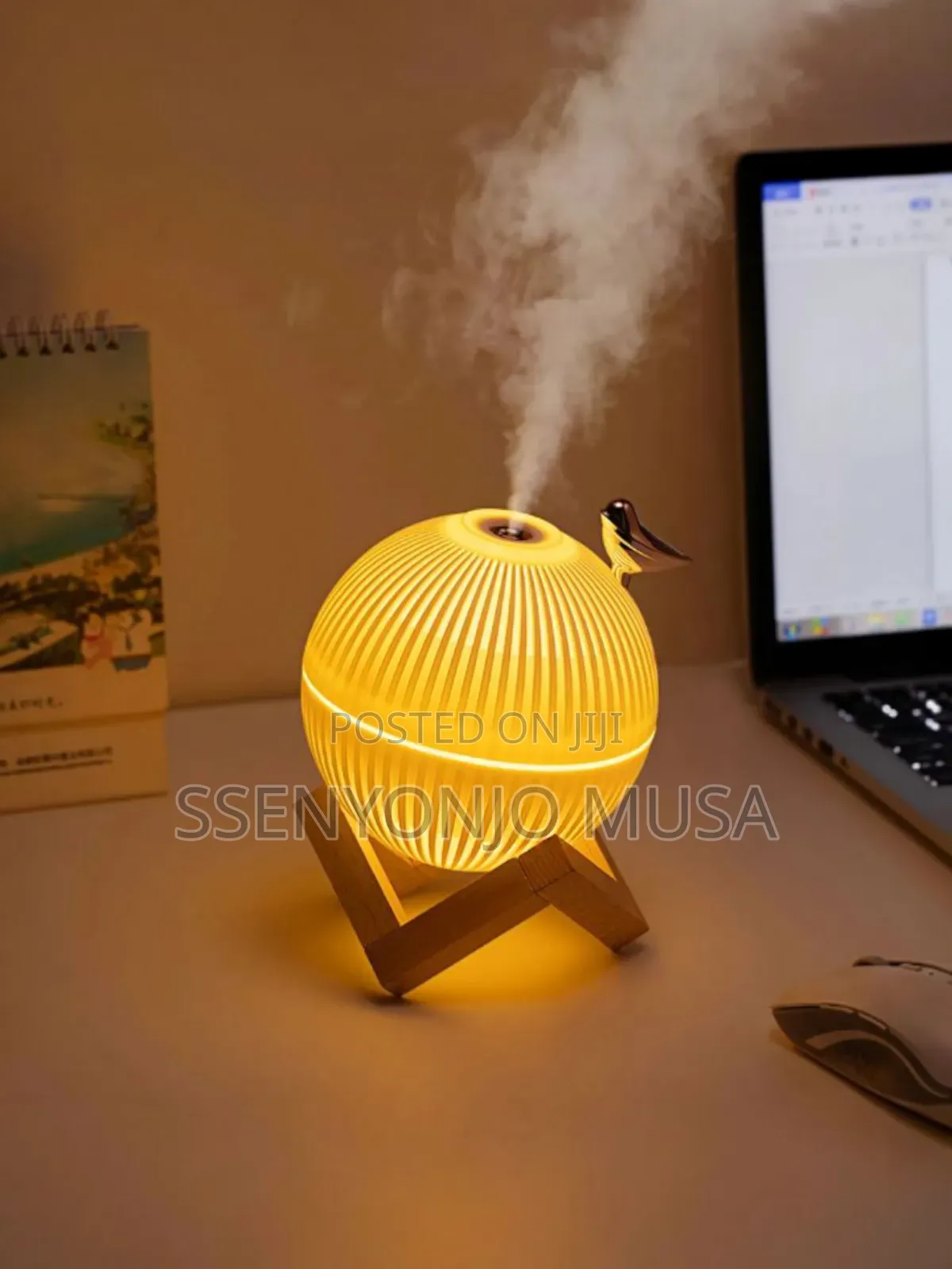 Modern Air Humidifier Diffuser | 330ml, Color Changing Light