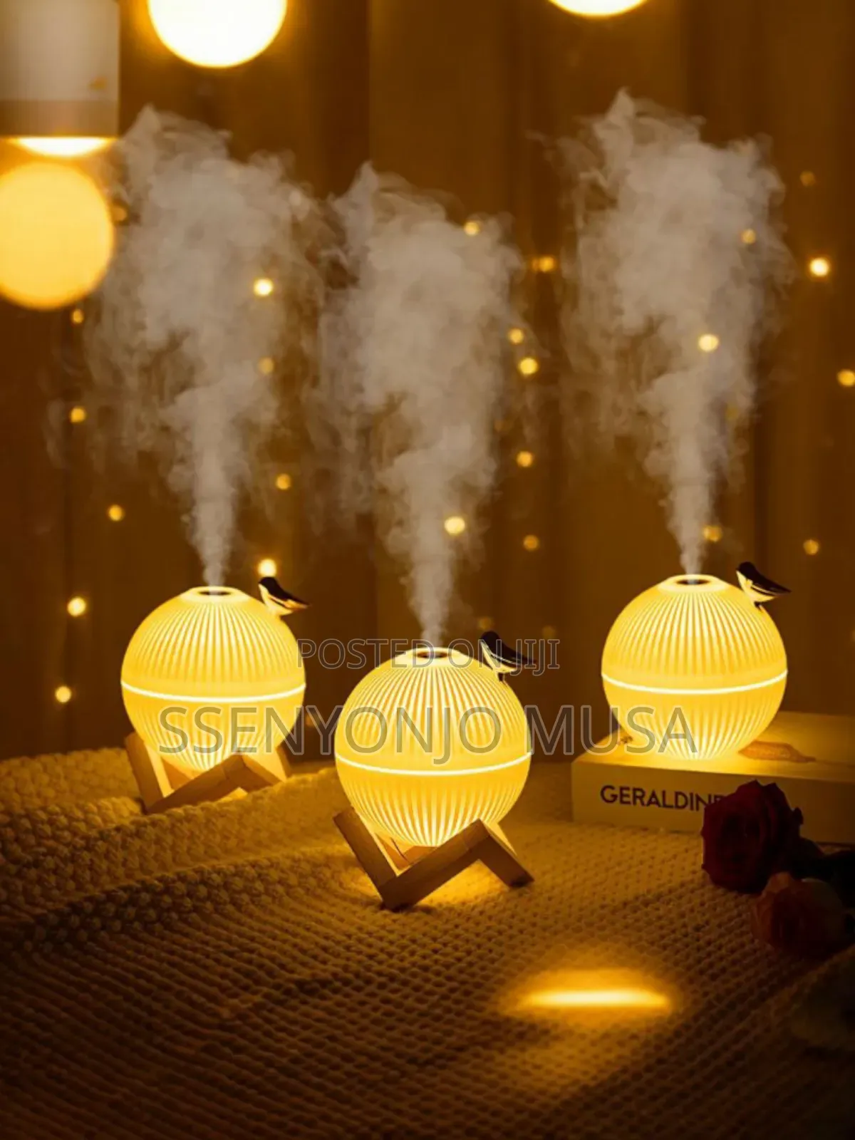 Modern Air Humidifier Diffuser | 330ml, Color Changing Light