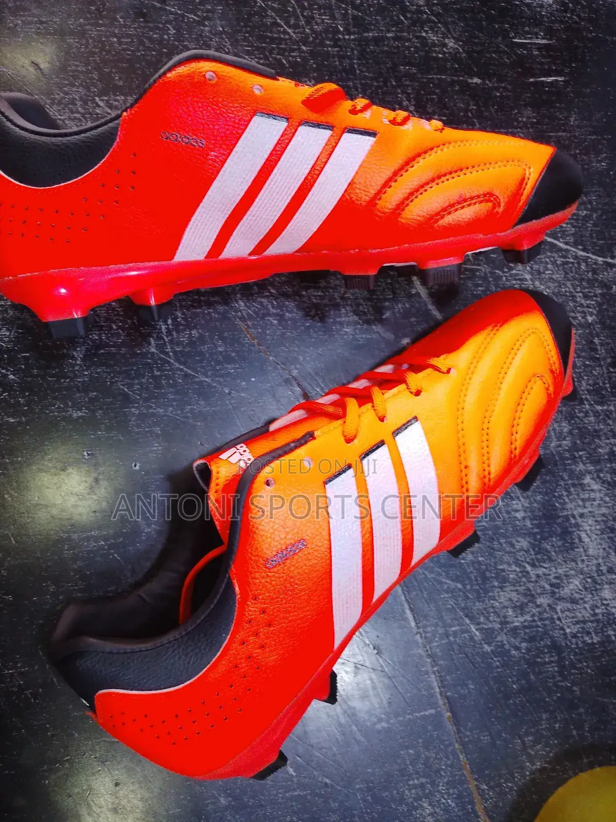Orange Soccer Boots Size 38