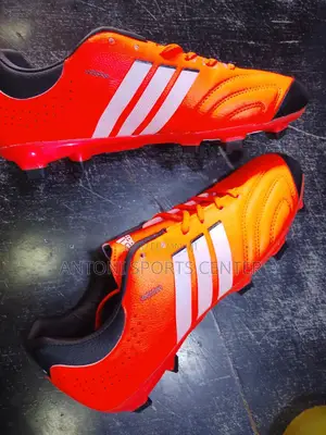 Orange Soccer Boots Size 38