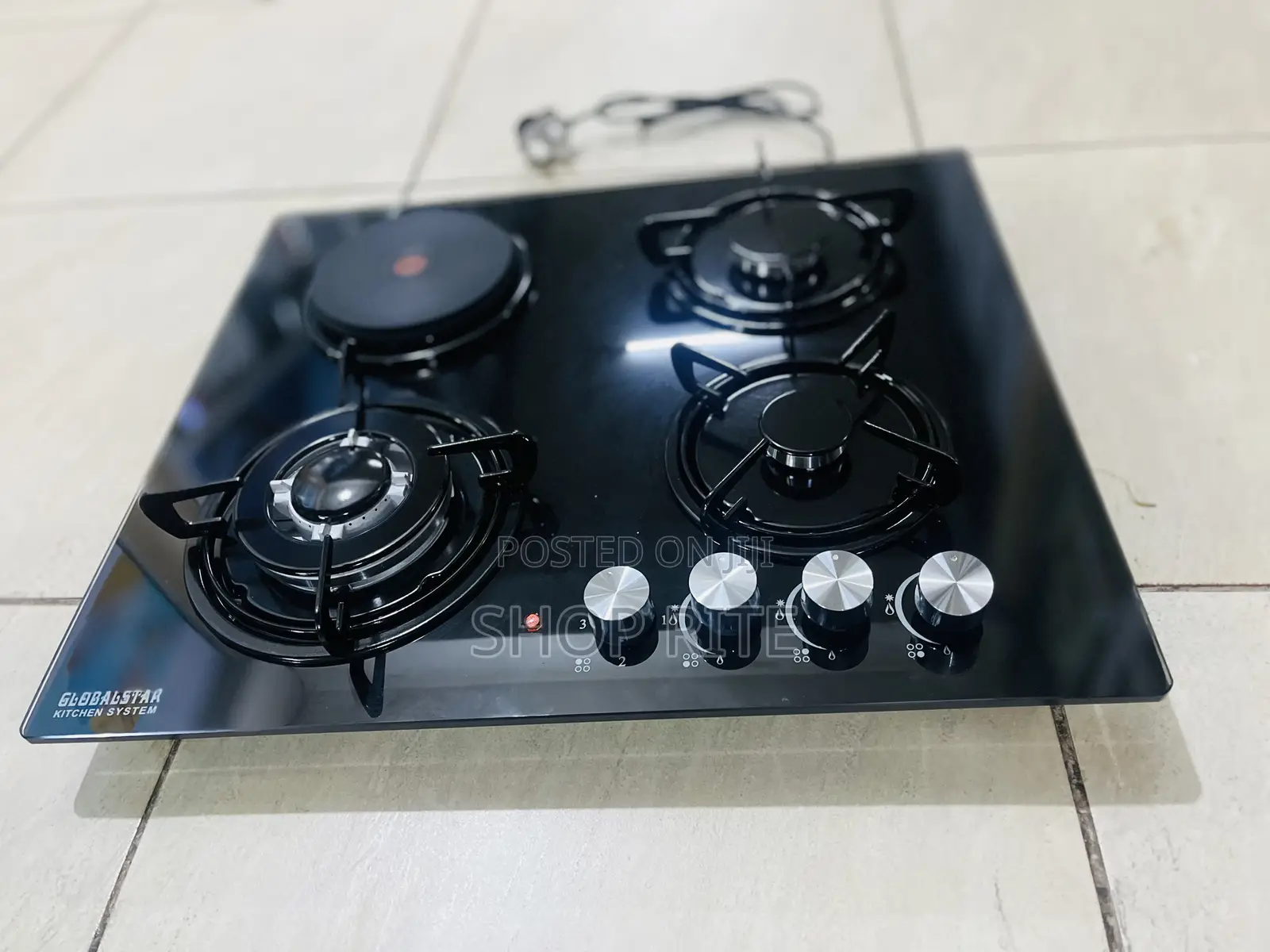 Globalstar 3 Gas 1 Electric Original Ceramic Built in Cooker Hob