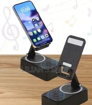 Bluetooth Speaker With a Built-in Phone Holder