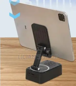 Bluetooth Speaker With a Built-in Phone Holder