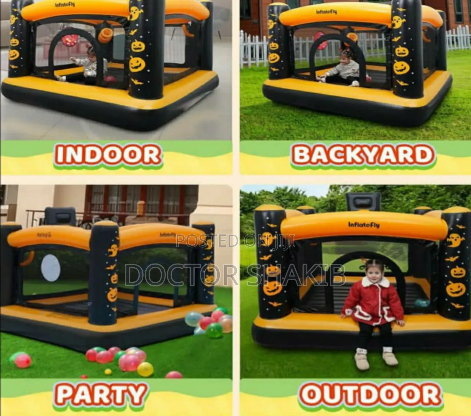 Brand New Halloween-Themed Inflatable Bounce House