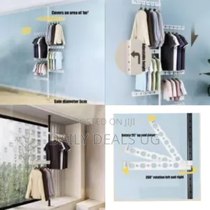 Hanging Clothes Drying Racks for Laundry Small Spaces, 90° Rotation