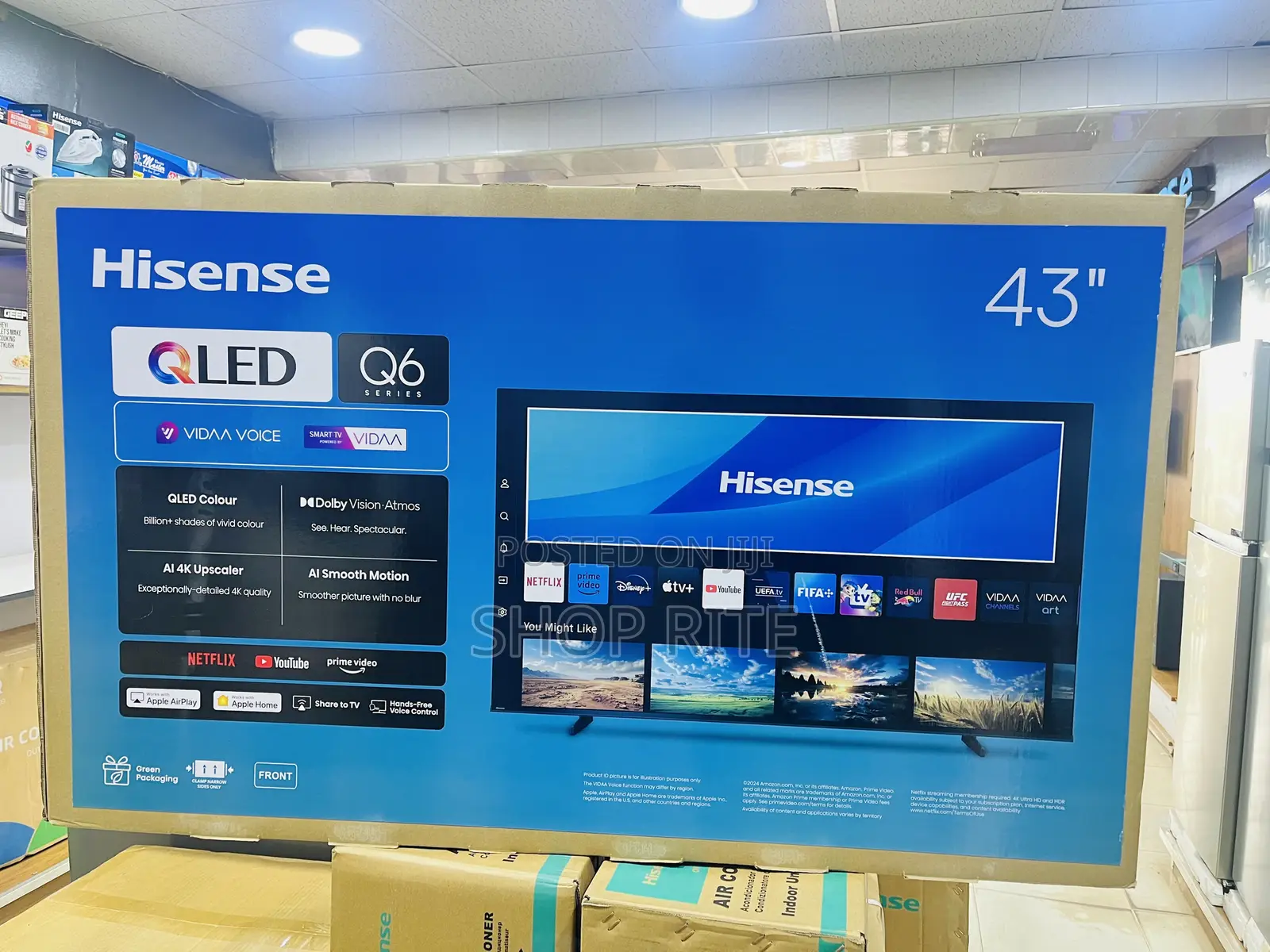 Hisense 43 Inches Q6q Smart Qled Original Bluetooth TVS