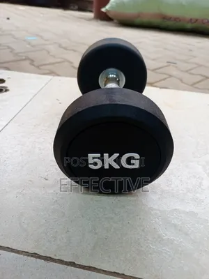 5 Kg Rubber-Coated Dumbbell.