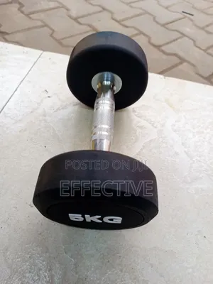 5 Kg Rubber-Coated Dumbbell.