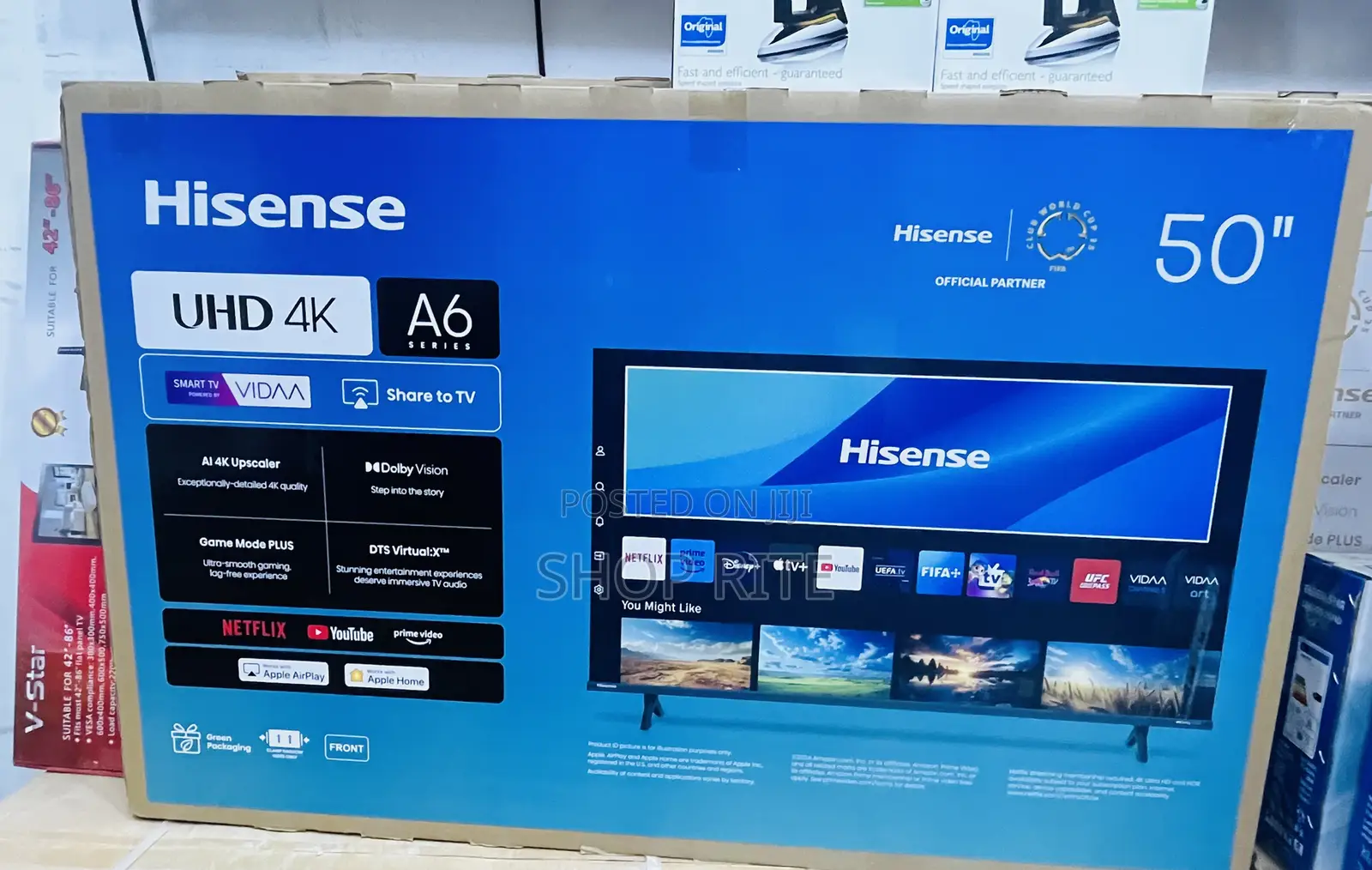 Hisense 50 Inches Smart A6 Series TVS Whole Sale Price