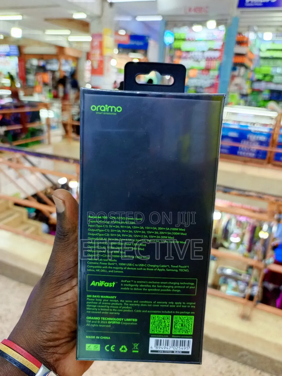 Oraimo Powerjet 130 Power Bank.